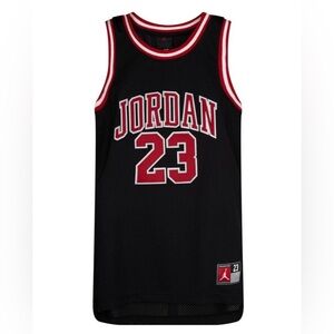 Jordan Black Mesh Jersey, Stitched Logo/23, Boys Small/8-10, Nike, Jumpman - NWT